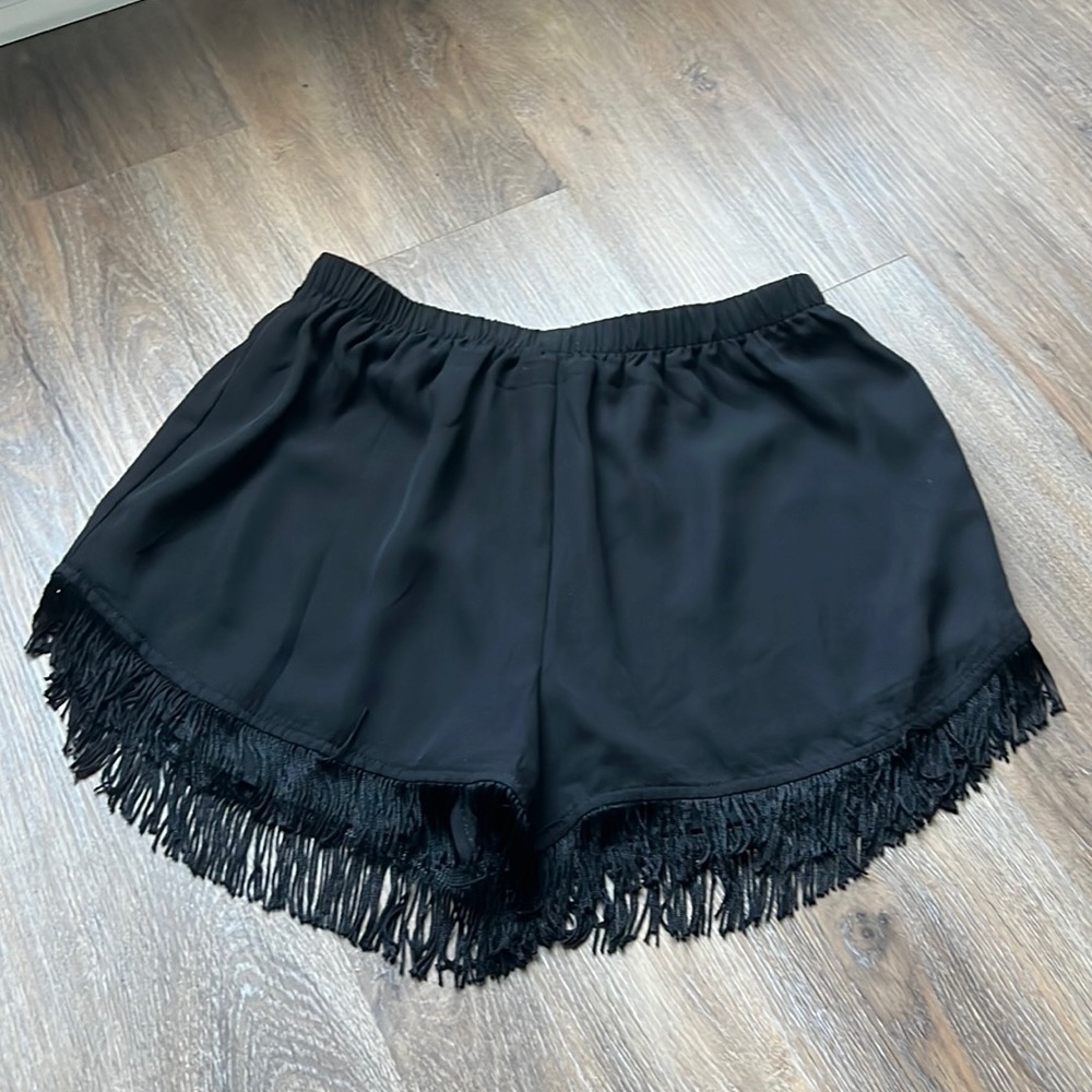 womens fringe shorts size small